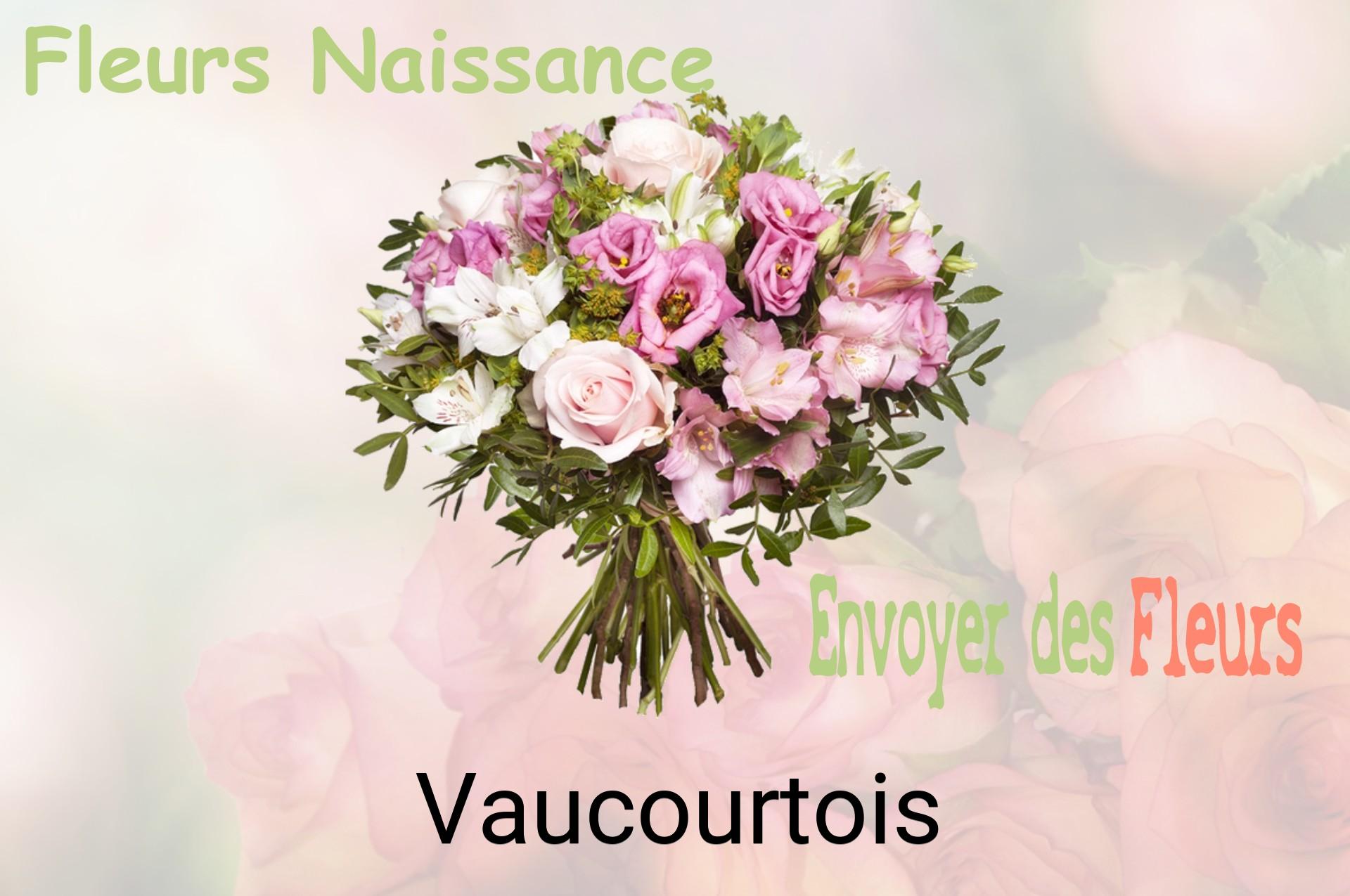 Bouquet de fleurs de naissance livré à Vaucourtois